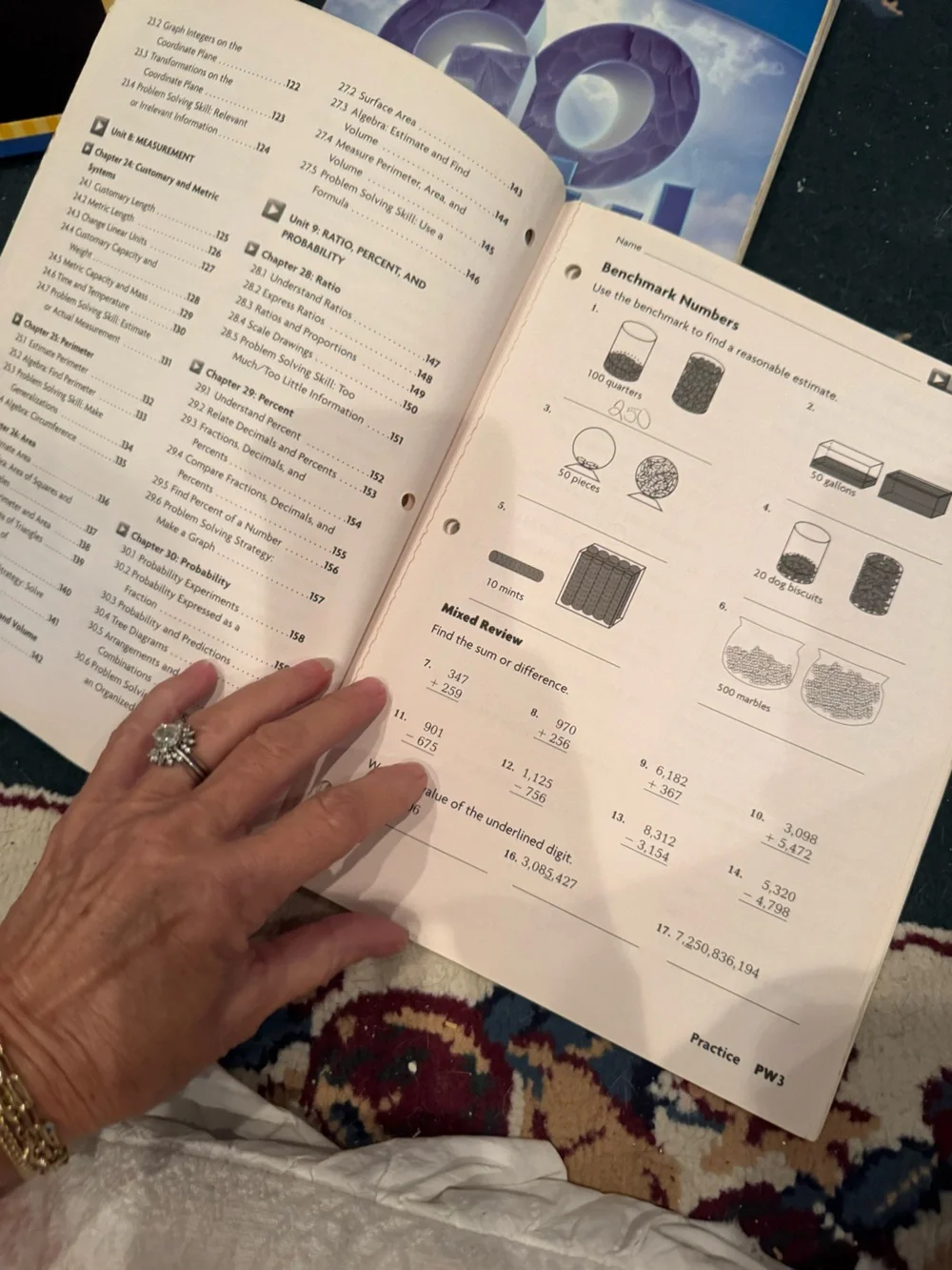 Harcourt Math Practice Workbook grades 4 and 5